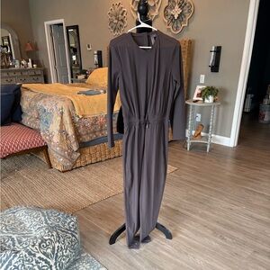 Sweaty Betty Taupe Long Sleeve Jumpsuit